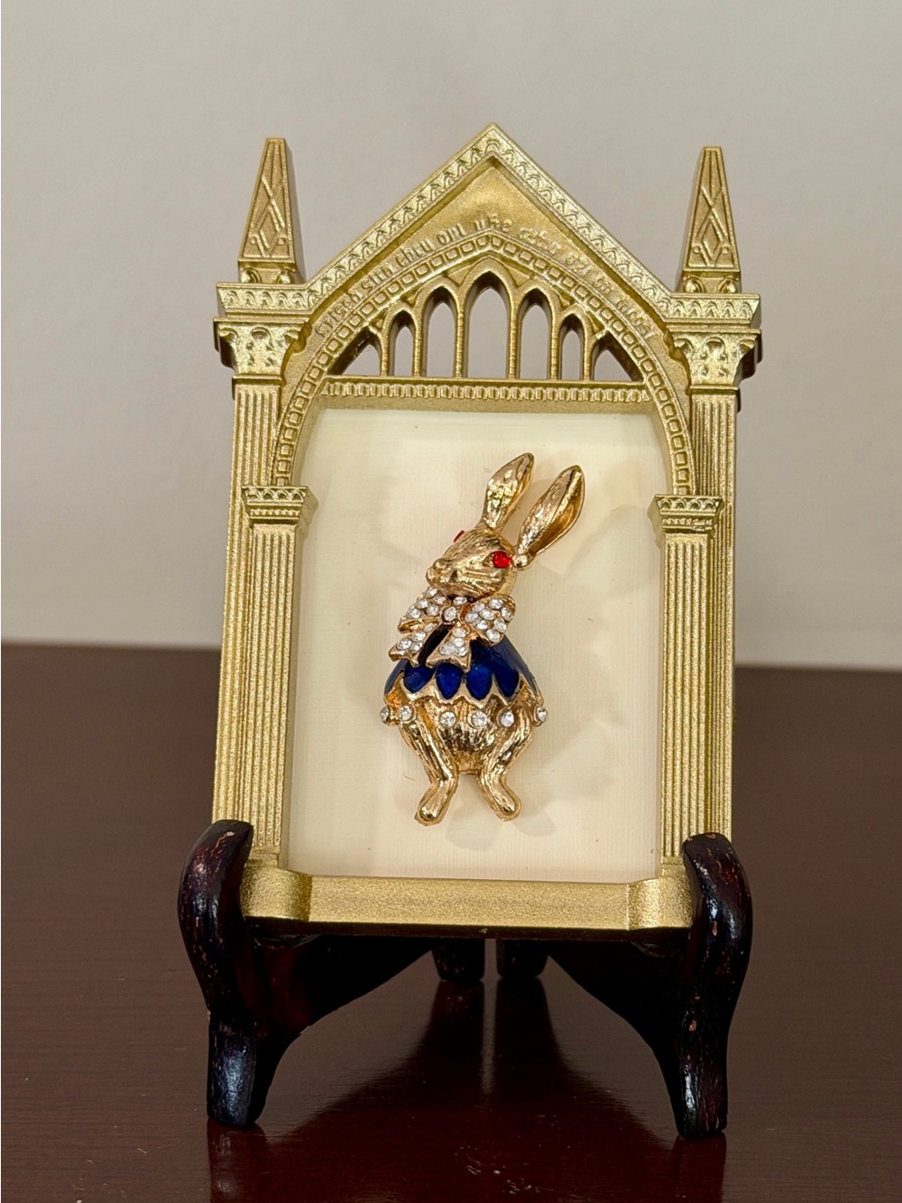 White Rabbit Framed Miniature Art | Alice in Wonderland Inspired Decor